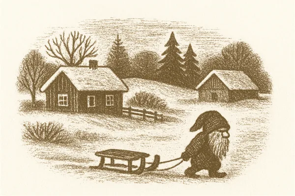 Tömten och kälkarna