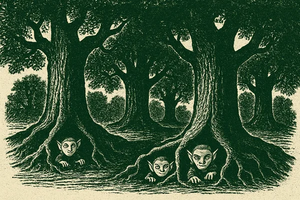 Vättar i Egebjärskogen