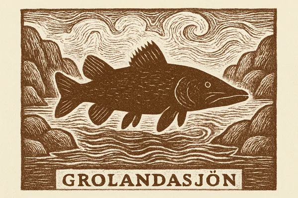 Gäddan vid Grolandasjön
