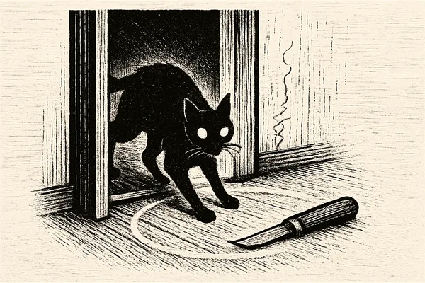 Svart katt och skräck