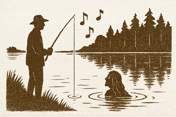 Näcken vid fiskebryggan