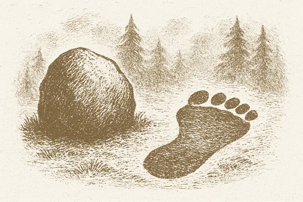 Jättestens historia i skogen