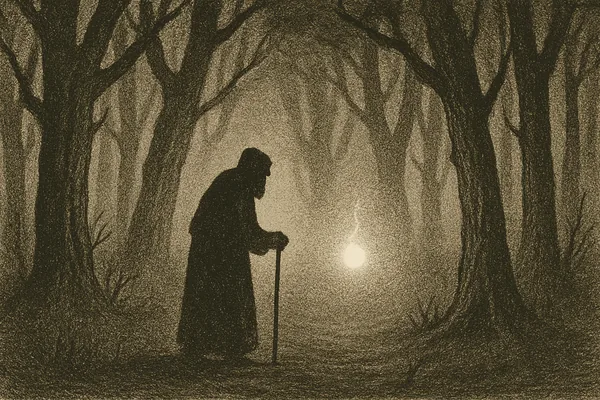 Lyktegubben i skogen
