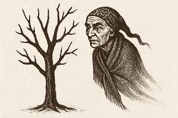 Ön och den mystiska gumman