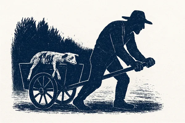 Bonden och lammungen