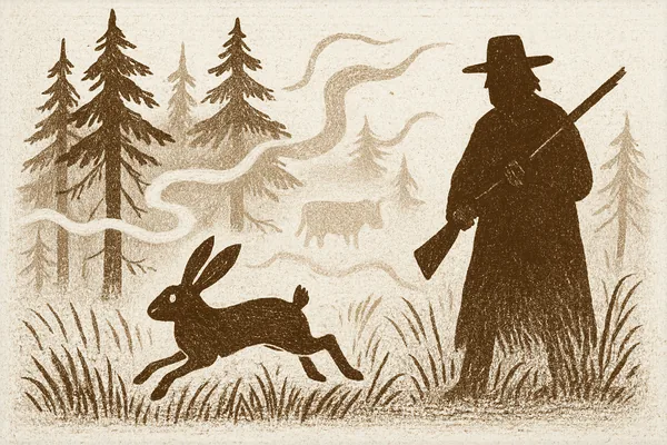 Jakt och öde i skogen