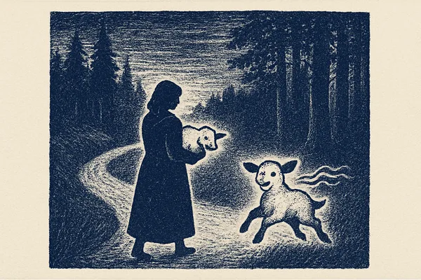 Lammets skratt i skogen