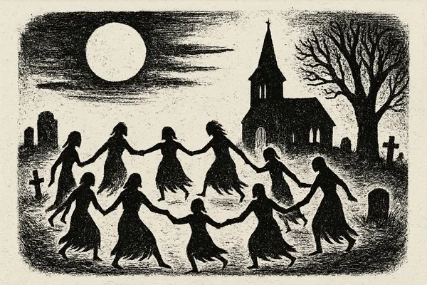 Döda dansar vid kyrkan