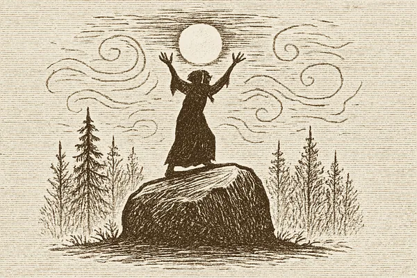 Blom och påskgumman
